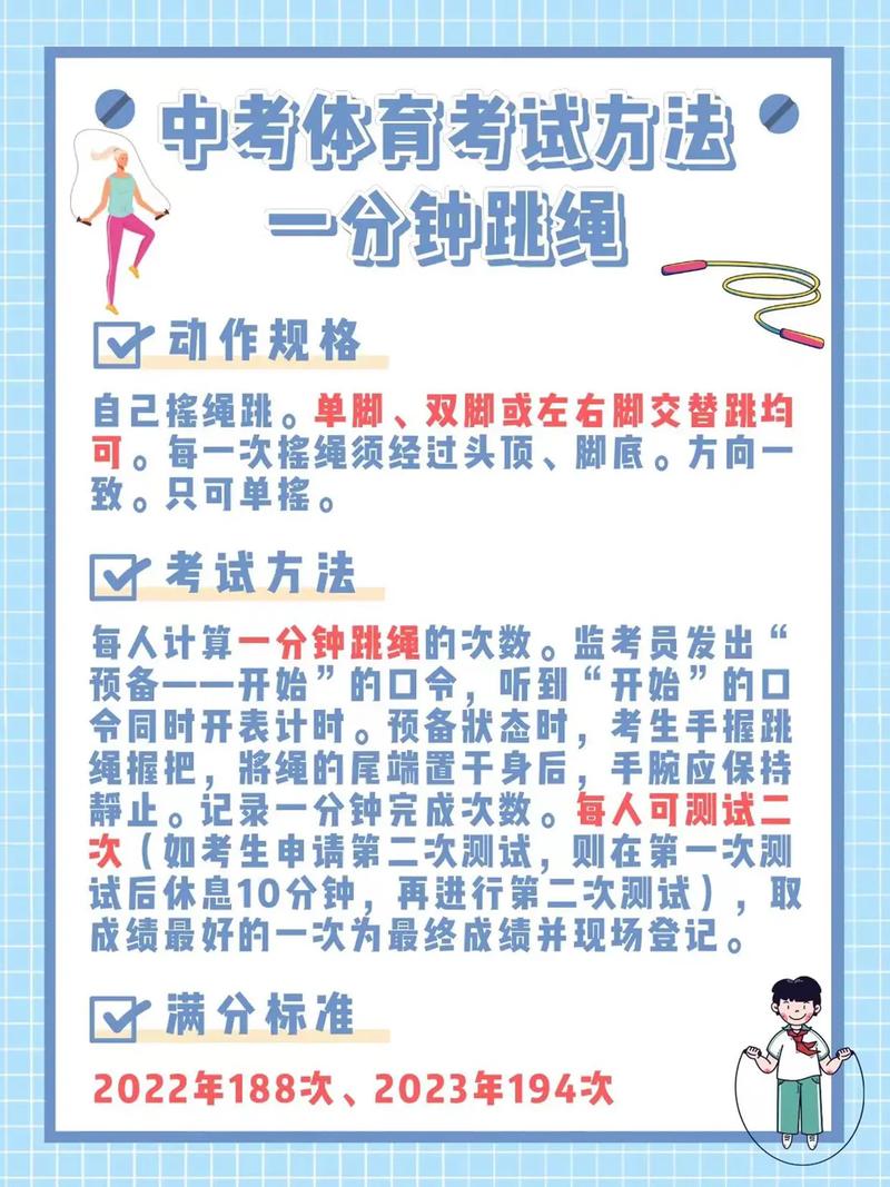 中考体育技巧：跳绳