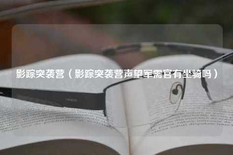 影踪突袭营坐骑 影踪突袭营坐骑